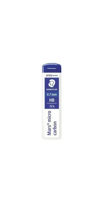 Obrázok produktu pre Staedtler® 250 07-HB Feinmine Mars® micro carbon 250 - 0,7 mm, HB, schwarz, 12 Minen