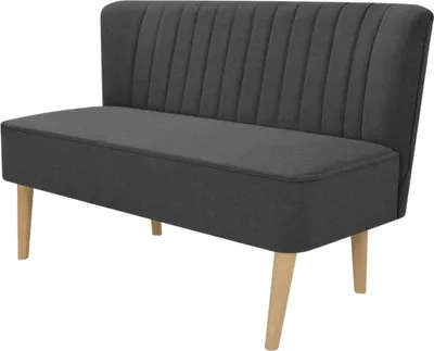 Produktbild von Sofa Stoff 117x55,5x77 cm Dunkelgrau