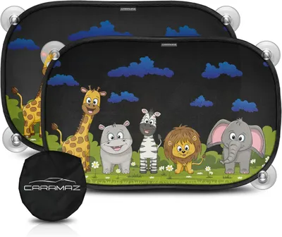 Produktbild von Baby Sonnenschutz Auto 48x30 cm, UV-Schutz, Saugnapf, Kinderfreundlich, Tragetasche