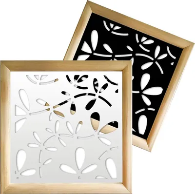 Immagine prodotto di FLOREUS - Moduli Decorativi in Legno e PVC 98x98 cm bianco