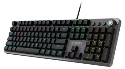 Produktbild von MSI FORGE GK310 RED DE, Kabelgebunden, USB, Mechanischer Switch, QWERTY, RGB-LED, Schwarz