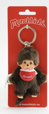 Produktbild von Monchhichi klíčenka - kluk červený bryndáček (Mončiči)