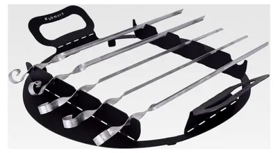 Produktbild von Spießhalter für Utschak 9 Liter mit 5 Schaschlikspießen