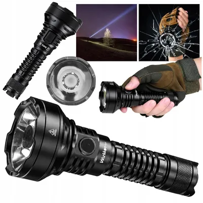 Zdjęcie produktu dla Latarka LED Wurkkos TD01 2200 lm 1039 m USB-C 21700 Taktyczna Czarna