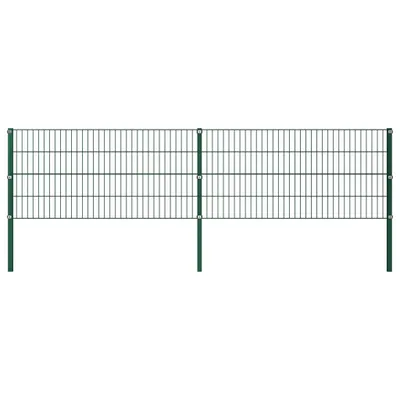 Immagine prodotto di Maison Exclusive - Elemento di recinzione con palo in ferro 349 x 80 cm verde