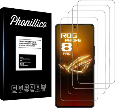 Obrázek produktu pro Tvrzené sklo pro Asus Rog Phone 8 PRO [4 ks] Screen Protector Film Anti-scratch Glass Resistant Phonillico®