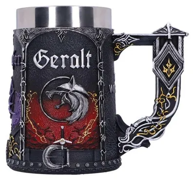 The Witcher Trinity Tankard, Schwarz, 15,5 cm