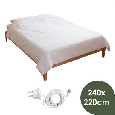 Productafbeelding van Earthle Earthing Aardingsdekbedovertrek met ritssluiting, 240 × 220 cm