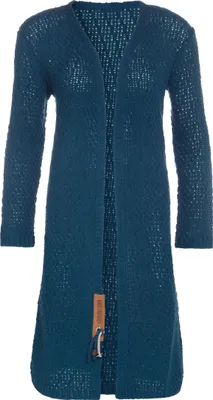 Produktbild von Knit Factory Luna Lange Strickjacke - Petrol - 46/48