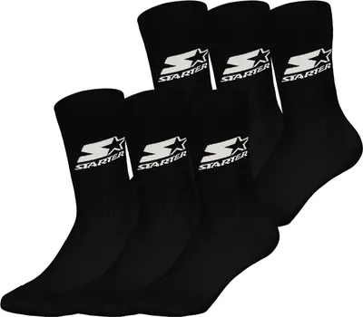 Produktbild von Starter Uni Basicsocken Crew 6-Pack BLK - Größe 35-38