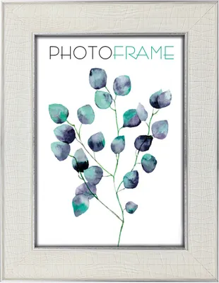 Produktbild von Royale Kunststoff Bilderrahmen in 10x15 bis 20x30 Grau Weiß Foto Rahmen - Farbe: Weiß | Format: 15x20