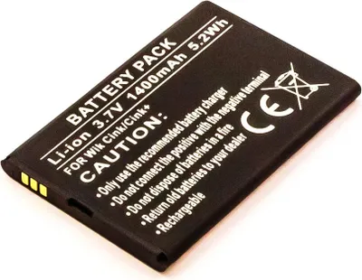 Produktbild von Ersatzakku für Wiko Cink & Wiko Cink+ – 3,7V 1400mAh ????????
