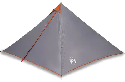 Immagine prodotto di vidaXL Tenda familiare Tipi 7 persone Grigio e arancione Impermeabile