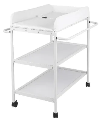 Produktbild von Wickeltisch für Babys - Windelwickeltisch - Metallgestell - Für 0–1 Jahre - Unisex - Weiß