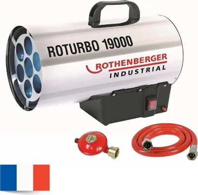 Image de Générateur d'air chaud - ROTHENBERGER - Roturbo 12000 - 12 kW - Bas - Gris