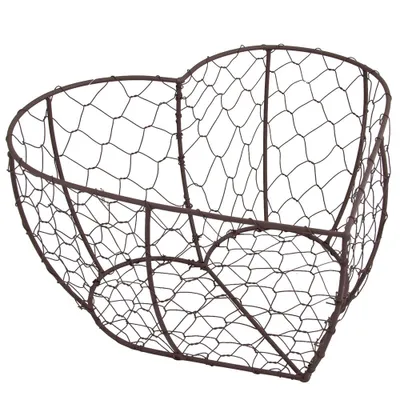 Produktbild von Riffelmacher Herz Metallkorb 08212 | 26 x 13 cm - Drahtkorb