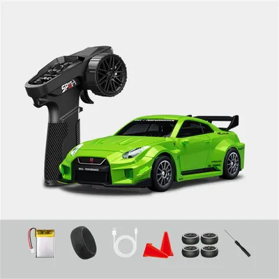 Produktbild von Hstar D43-02 RC Drift Auto 1:43, 2,4G 4WD, Gyro, proportional, Metall Karosserie, LED Licht, Mini Racing Car RTR, High Speed, Typ: Grün 02Q3