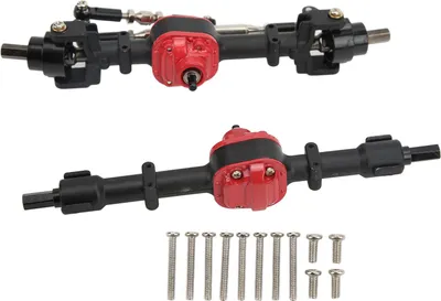 Obrázok produktu pre RC -Autometall kovová predná zadná náprava pre MN D90 D91 99S FJ45 1/12 Upgrade Partsblack Red