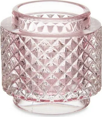 Produktbild von Kerzenständer 9 x 8,8 x 9 cm, transparent Glas