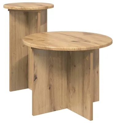 Produktbild von Beistelltisch-Set 2 pcs Artisan-Eiche Holzwerkstoff