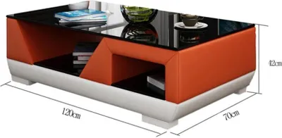 Produktbild von Design Couchtisch Beistelltisch Sofa Wohnzimmer Tisch Moderne Möbel Glas Tische
