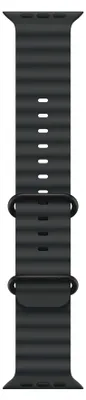 Produktbild von Apple Watch 49mm Ocean-Armband, schwarz - Gehäusefarbe schwarz