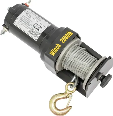 Obrázek produktu pro Elektrický naviják – 12V terénní naviják – vodotěsný – s dálkovým ovládáním – pro vyprošťování, lodě a zemědělská vozidla – černý
