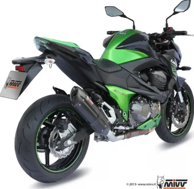 Zdjęcie produktu dla Układ wydechowy Mivv SLIP-ON, model "Suono", z homologacją (ABE), kompatybilny z Kawasaki Z 800