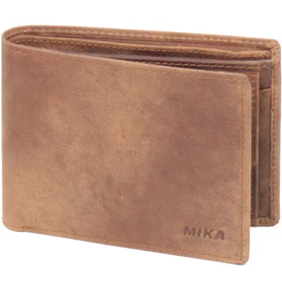 Produktbild von Mika Geldbörsen Herrenbörse Leder 12 cm