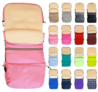 Produktbild von Baby-Joy Fußsack FINN XXL -110cm- Kinderwagen Winterfußsack Thermofußsack Buggy Winter Universal Winterfußsack für Kinderwagen und Buggy - Farbe: 04 Rosa