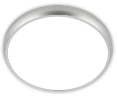 Image de BRILONER - Plafonnier LED, IP44, lumière blanche neutre, finition chromée mate, diamètre 37,5 cm