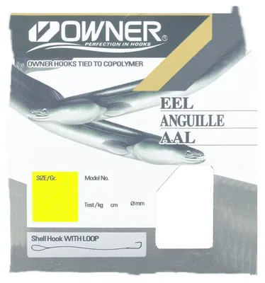 Produktbild von Owner Aal rot RL-9330 70cm - gebundene Angelhaken, Größe/Tragkraft/Durchmesser/Inhalt:Gr. 12 / 5.8kg / 0.25mm / 10 Haken pro Packung