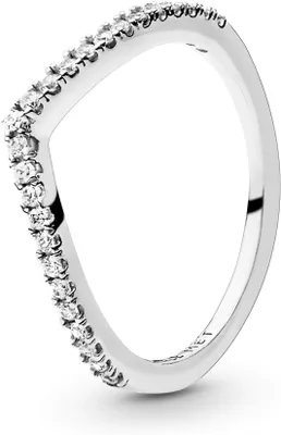 Produktbild von Pandora funkelnder Wishbone Ring 196316CZ-58 Silber