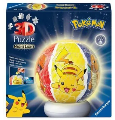 Produktbild von Puzzle-Ball Nachtlicht Pokémon Ravensburger 12008053