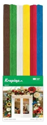 Image de Krepina texturée, dimensions 50x100 cm, gamme "Basic", disponible en 6 couleurs - GDD