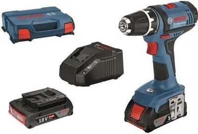 Produktbild von Bosch Professional 18V System GSR 18-2-LI - Schraubendreher a Akku (63 Nm, max. Schrauben Ø 7 mm, 2 x 2,0 Ah, im L-Case)