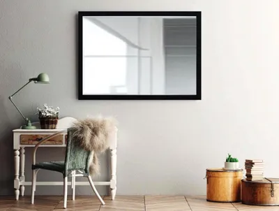 Produktbild von Zalena Rahmenspiegel PURO SCHWARZ 50 x 70 cm