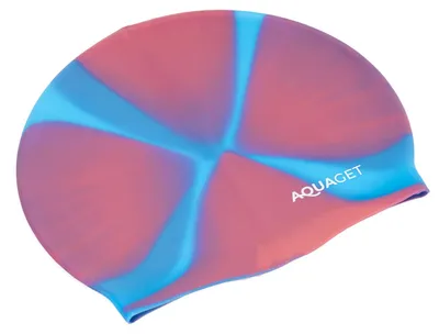 Productafbeelding van Badmuts - Zwemmuts - Opberghoes - Siliconen - Blauw/Roze