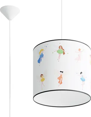 Immagine prodotto di Lampada a sospensione ELFIKA multicolore 1xE27x15W in plastica, dimensioni: 95x30x30 cm, IP20, Pure Lume