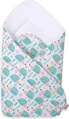 Produktbild von Babynest - Wickelfilz - Sicherheit für Neugeborene - Antiallergisch - mintgrünes Igelmotiv