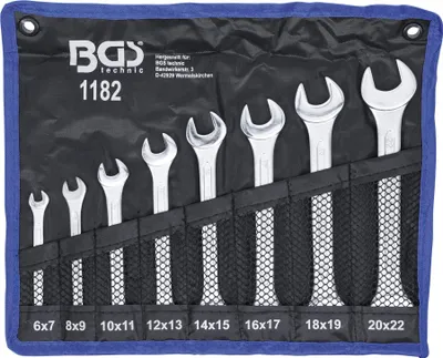 Image de BGS 1182 Jeu de clés à fourche double, 6x7-20x22 mm, 8 pcs.
