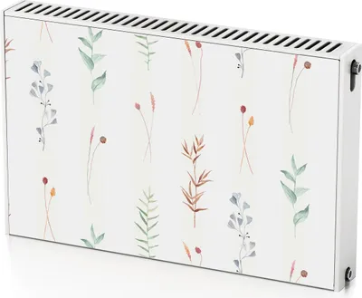 Produktbild von Dekorative Blumen – Magnetische Heizkörperabdeckung – 90x60 cm – Magnet Heizkörperabdeckung – 3D Würfel – Heizkörperverkleidung – Magnetische Wandverkleidung – Wetterfest