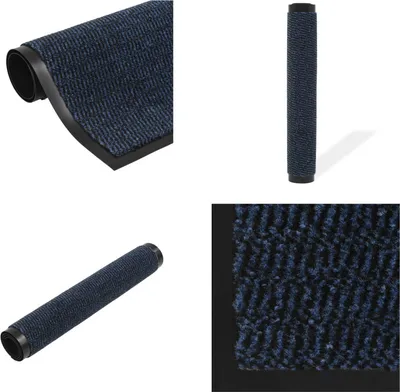 Produktbild von vidaXL Schmutzfangmatte Rechteckig Getuftet 120x180 cm Blau - Schmutzfangmatte - Schmutzfangmatten - Türmatte - Türmatten