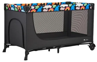 Image de Parc pliable pour bébé KinderKraft - Joy 2, Happy Shapes