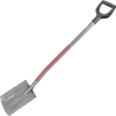 Produktbild von PROFI EXPERT Gartenspaten Spaten Rund Metallstiel Feldspaten Geradespaten
