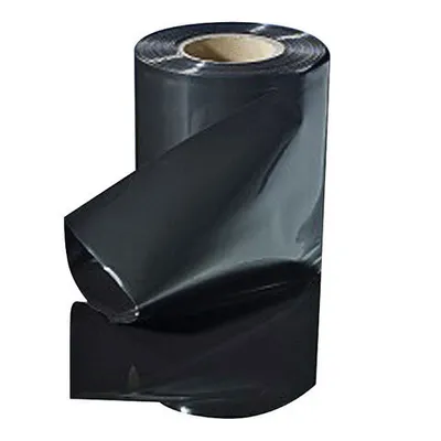 Produktbild von 1x Schlauchfolie  600mm breit 100my opak - blickdicht schwarz 250 lfm.