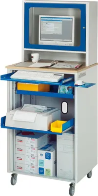 Produktbild von Rau Computer-Station mobil 20BxTxH 720x660x1810mm