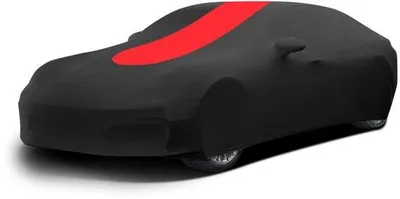 Produktbild von Unyqoos® Elastische Autoabdeckung für Innen 4,9–5,3 m, atmungsaktives Polyester, U‑Stretch, Staub- & Kratzerschutz mit Aufbewahrungstasche
