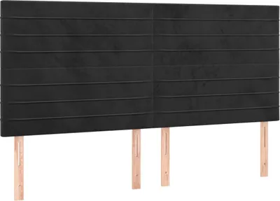 Obrázok produktu pre vidaXL Čelo postele čierne 200 x 5 x 118/128 cm zamat