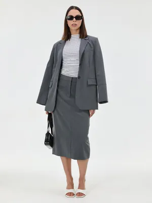 Produktbild von Orsay grauer Damen-Midirock 40